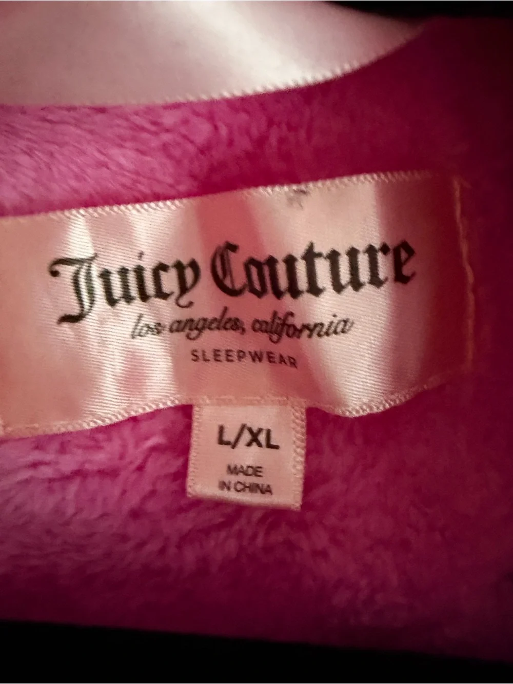 Plush, cozy and comfortable Juicy couture robe